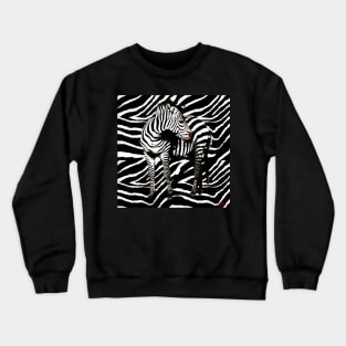 ZEBRA ANIMAL PRINT BOLD AND BEAUTIFUL Crewneck Sweatshirt